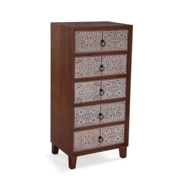 muebles linde comoda 5 cajones alder